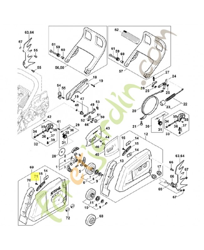 Vis parker 3.9 x 13 9099-021-2770. Pièce de rechange Sithl / Vicking