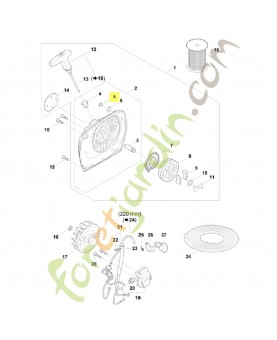 Rivet tubulaire ak 6,5x0,5x6,8 9416-868-6530. Pièce de rechange Sithl / Vicking