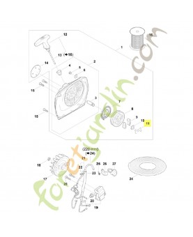 Ressort de cliquet Stihl Ref : 1124-195-3500