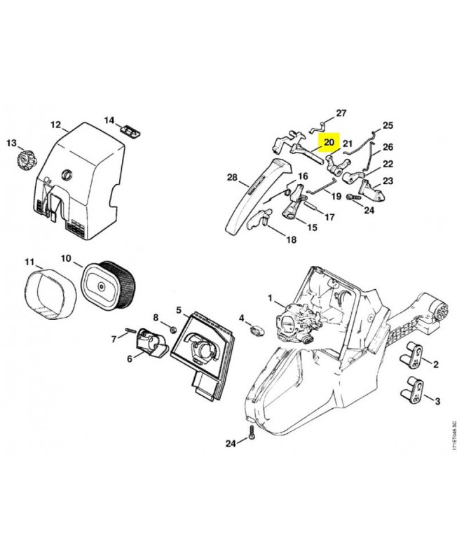 Arbre 1124-182-0900 stihl