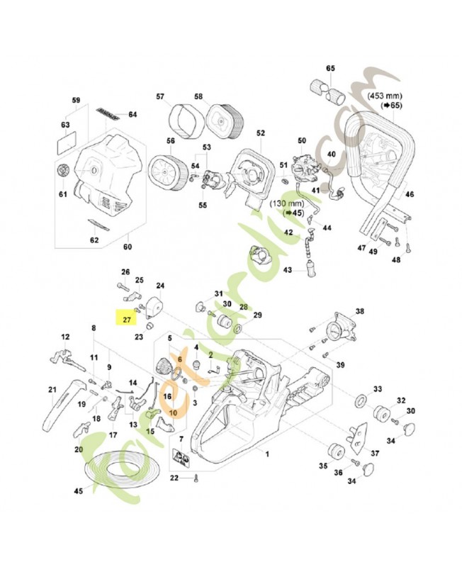 Vis cylindrique is-m5x12 9022-341-0962 stihl