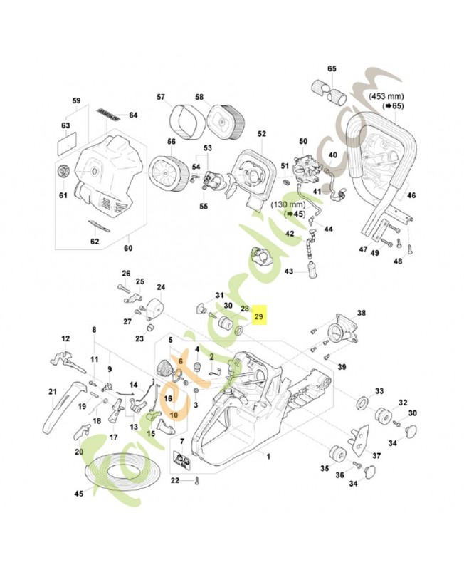 Anneau 1119-791-8400. Pièce détachée Stihl