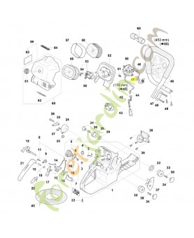 Tuyau d'impulsions Stihl réf. 1124-141-8603