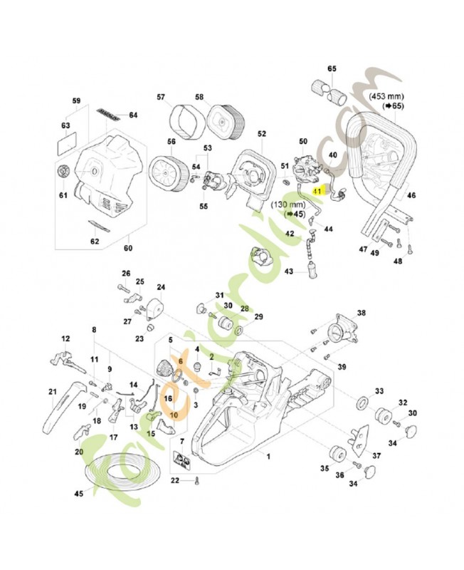 Tuyau d'impulsions Stihl réf. 1124-141-8603