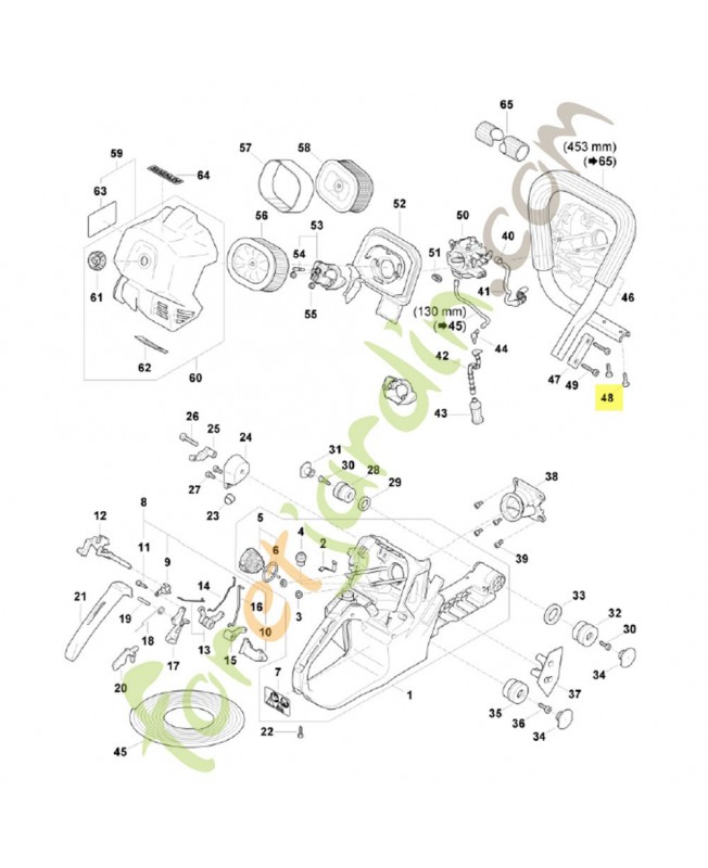 Vis cylindrique isp 6x21.5 9074-478-4475 stihl Vis cylindrique isp 6x21.5 9074-478-4475 stihl