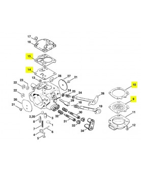Jeu de joints pour carburateur 1124-007-1060 stihl