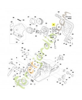 Carburateur wg-14 1124-120-0614. Pièce détachée Stihl / Vicking