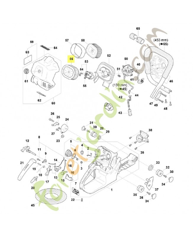 Filtre à air hd2 0000-140-4407 stihl