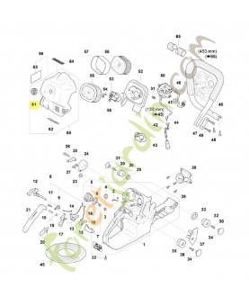 Écrou de verrouillage Stihl réf. 1124-140-9500