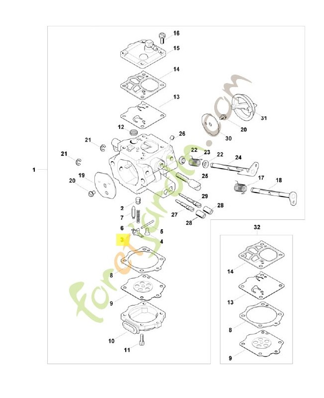 Levier 1117-121-5000 stihl