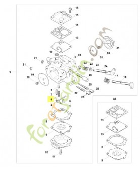 Ressort 1124-122-3002 pour tronçonneuse stihl ms 881