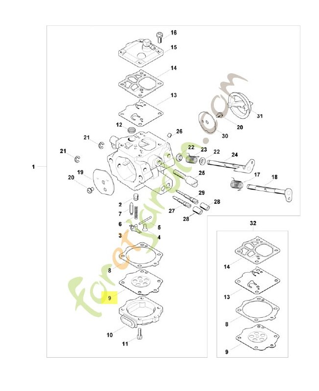 Membrane de réglage 1144-121-4700. Pièce de rechange Sithl / Vicking Membrane de réglage 1144-121-4700. Pièce de rechange Sithl / Vicking