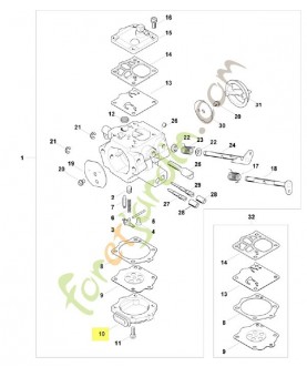 Couvercle 1124-121-0804. Pièce de rechange Sithl / Vicking