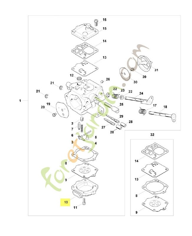 Couvercle 1124-121-0804. Pièce de rechange Sithl / Vicking