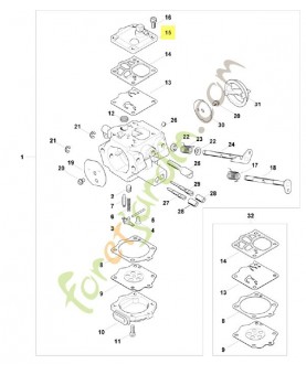 Couvercle 1124-120-2600. Pièce de rechange Sithl / Vicking