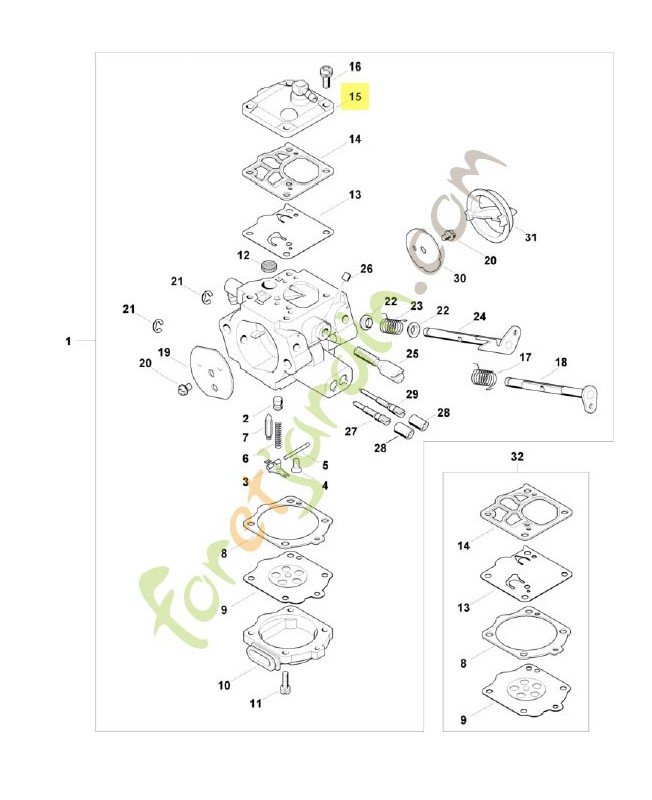Couvercle 1124-120-2600. Pièce de rechange Sithl / Vicking
