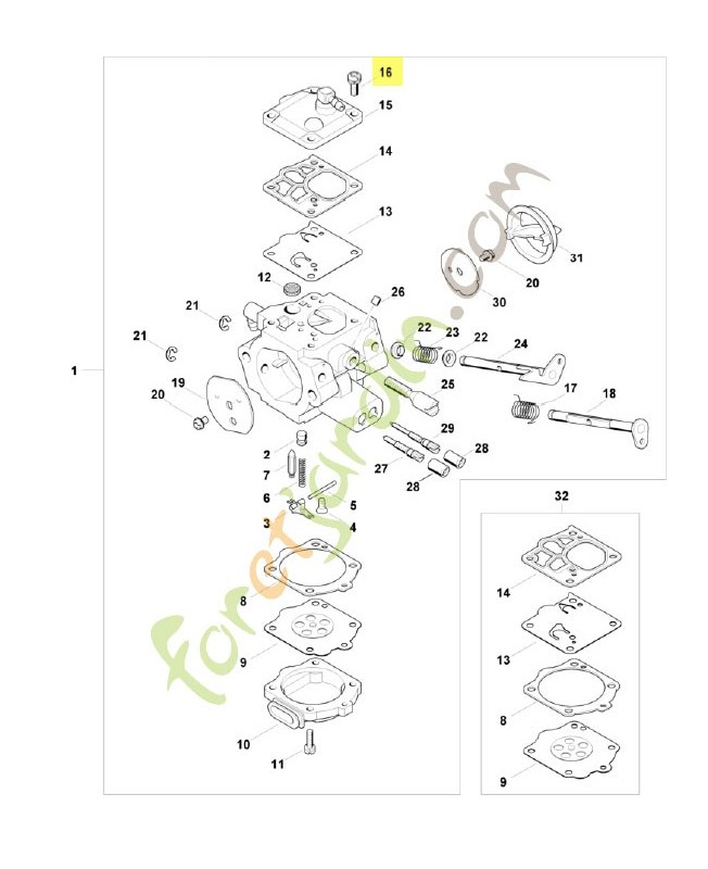 Vis 1115-122-7100. Pièce détachée Stihl / Vicking