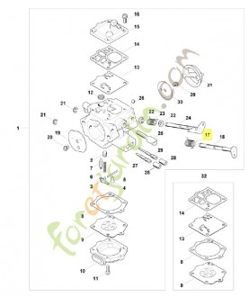 Ressort coude 1124-122-3203. Pièce de rechange Sithl / Vicking