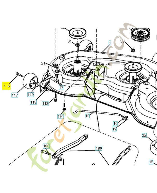 Boulon 532004898. Pièce de rechange Husqvarna Boulon 532004898. Pièce de rechange Husqvarna