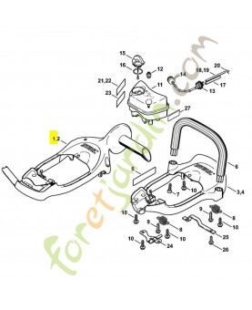 Cadre poignée hs 86 4237-791-4901. Pièce de rechange Sithl / Vicking