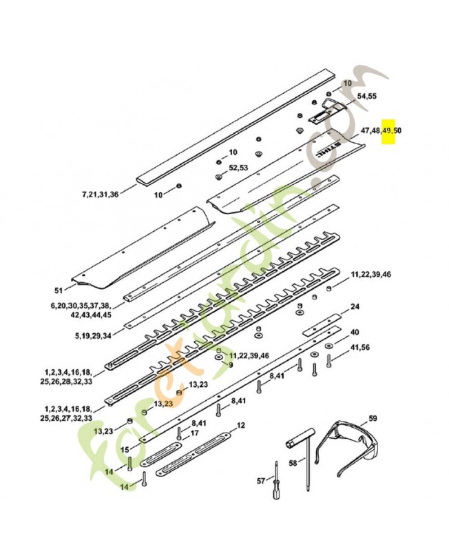 Déflecteur hs 86r/750 4237-740-3306. Pièce de rechange Sithl 