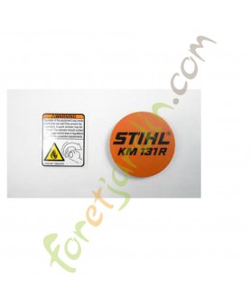 Plaque matricule km 131 r 4180-967-1552. Pièce détachée Stihl / Vicking