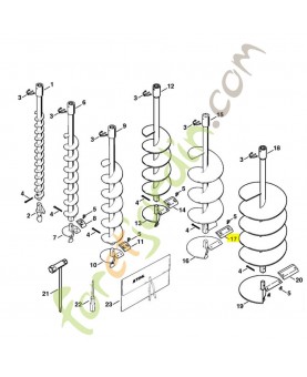 Lame Ø 150 mm 4404-682-3104. Pièce de rechange Sithl / Vicking
