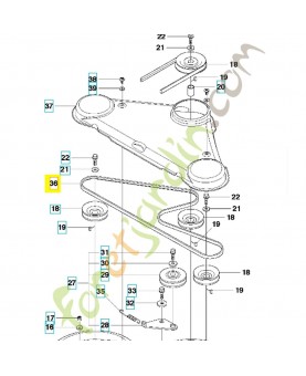 Courroie husqvarna  référence 589534401 remplace référence 544113201