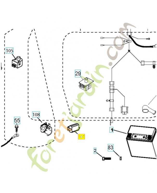 Interrupteur de bac plein 583100701