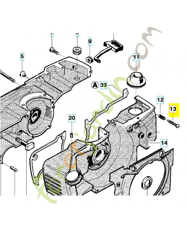 Vis 501296501. Pièce de rechange Husqvarna référence 501296501