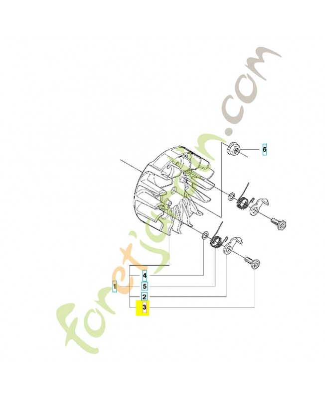 Vis 501819903. Pièce de rechange Husqvarna
