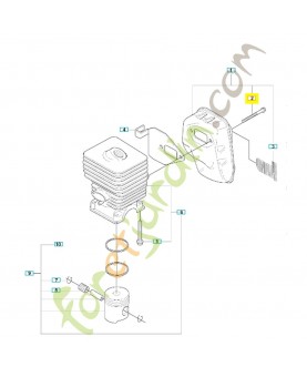 Vis 502078101. Pièce de rechange Husqvarna