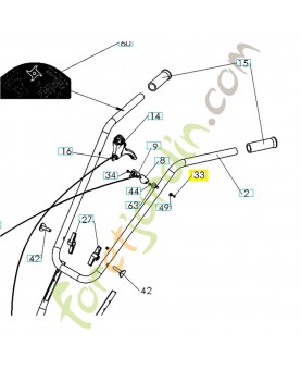 Vis 501991401. Pièce de rechange Husqvarna