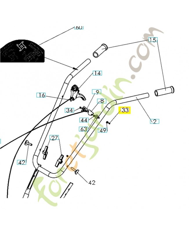 Vis 501991401. Pièce de rechange Husqvarna Vis 501991401. Pièce de rechange Husqvarna