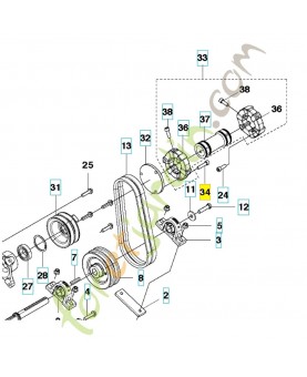 Vis 502233602. Pièce de rechange Husqvarna