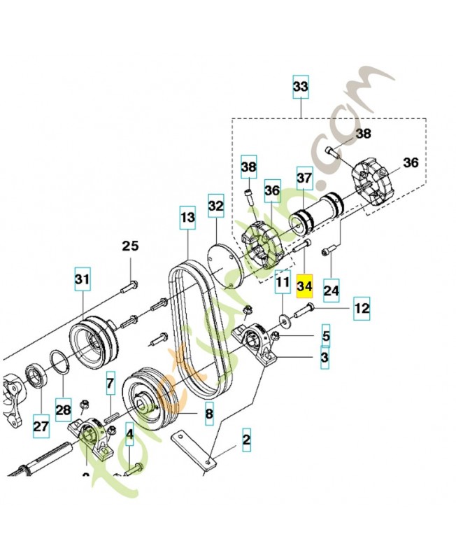 Vis 502233602. Pièce de rechange Husqvarna Vis 502233602. Pièce de rechange Husqvarna