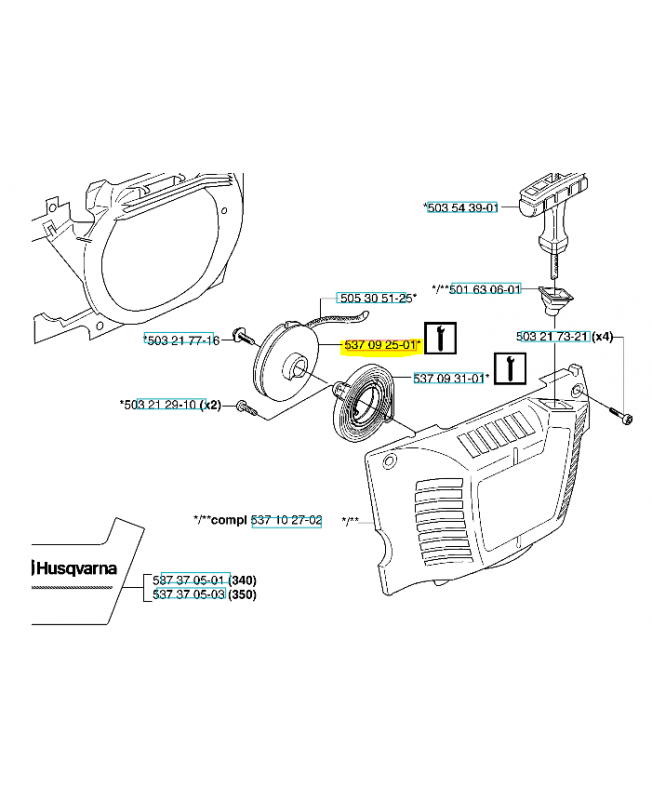 Poulie de démarreur référence 537092502