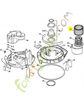 Cartouche filtre SE121-122-référence 4742-703-5900 stihl