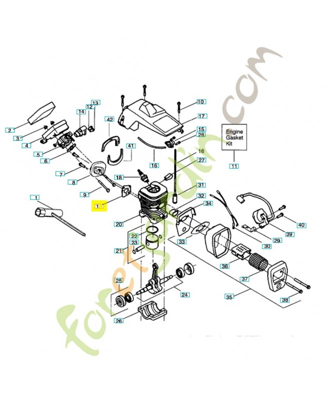 Joint 530019249. Pièce de rechange Husqvarna r