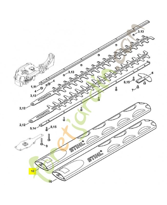 Protège couteau 700 mm 0000-792-9602Pièce de rechange Sithl / Vicking Protège couteau 700 mm 0000-792-9602Pièce de rechange Sithl / Vicking