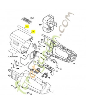 Recouvrement 4853-600-3501. Pièce de rechange Sithl / Vicking
