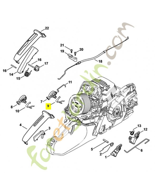 Ressort de connexion 1141-442-1600. Pièce de rechange Sithl / Vicking