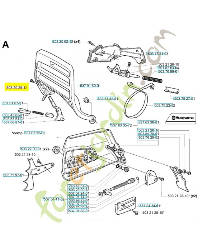 Vis husqvarna ref. 503202512