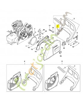 Protège-main 1123-790-9152. Pièce détachée Stihl / Vicking