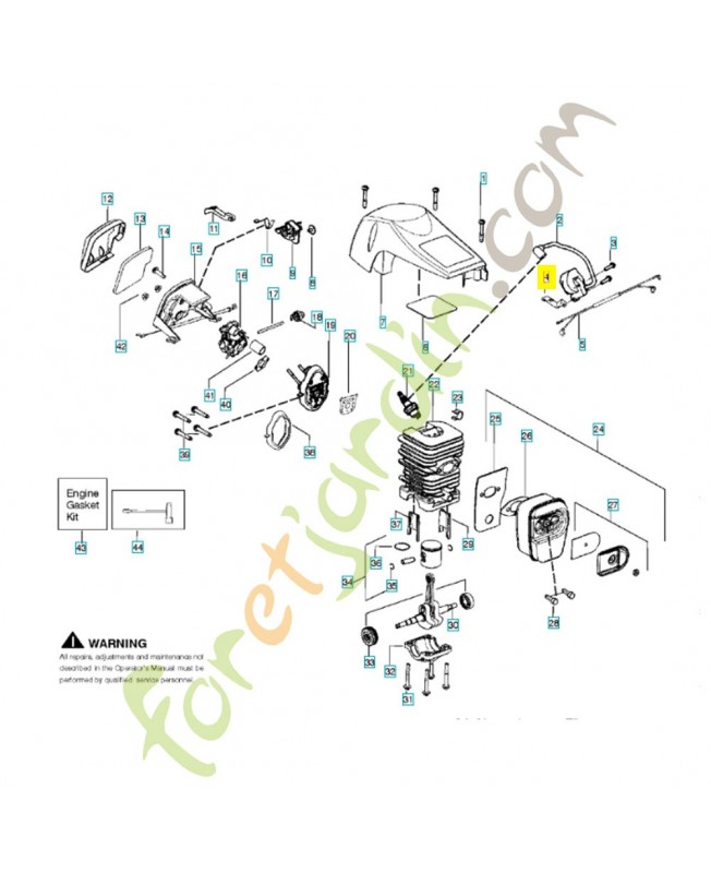 Plaque 530058661. Pièce de rechange Husqvarna