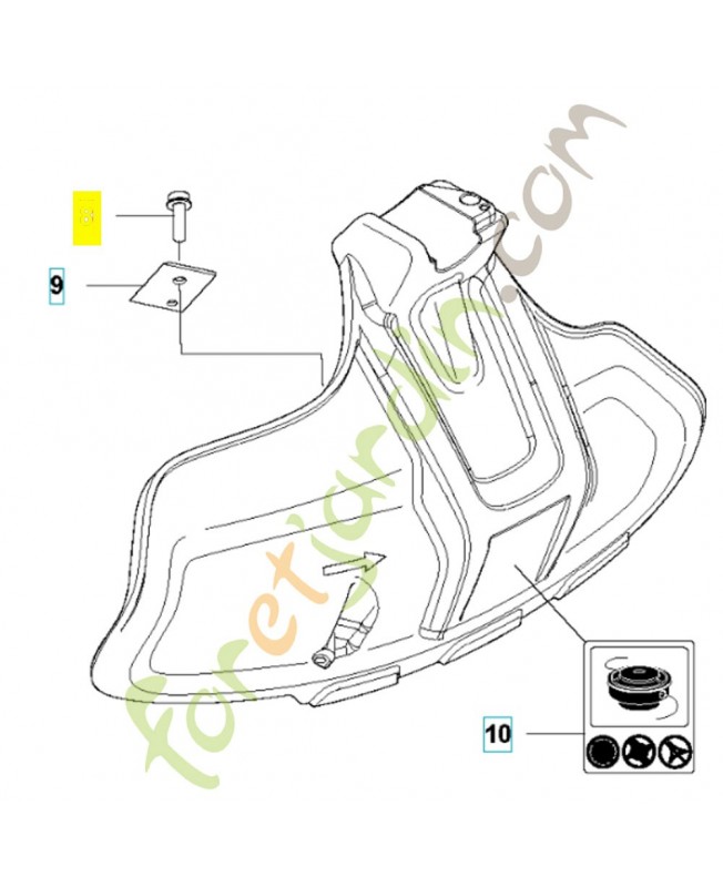 Vis 576275601. Pièce détachée Husqvarna