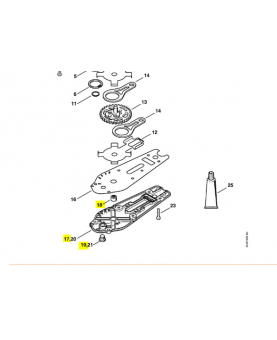 Couvercle de réducteur 4237-640-5801. Pièce de rechange Sithl