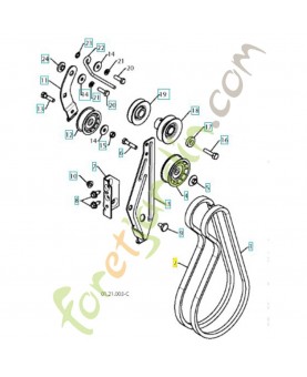 Courroie référence 532419744