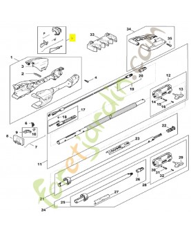 Jeu d'éléments de commande HA01-007-3800. Pièce détachée Stihl / Vicking
