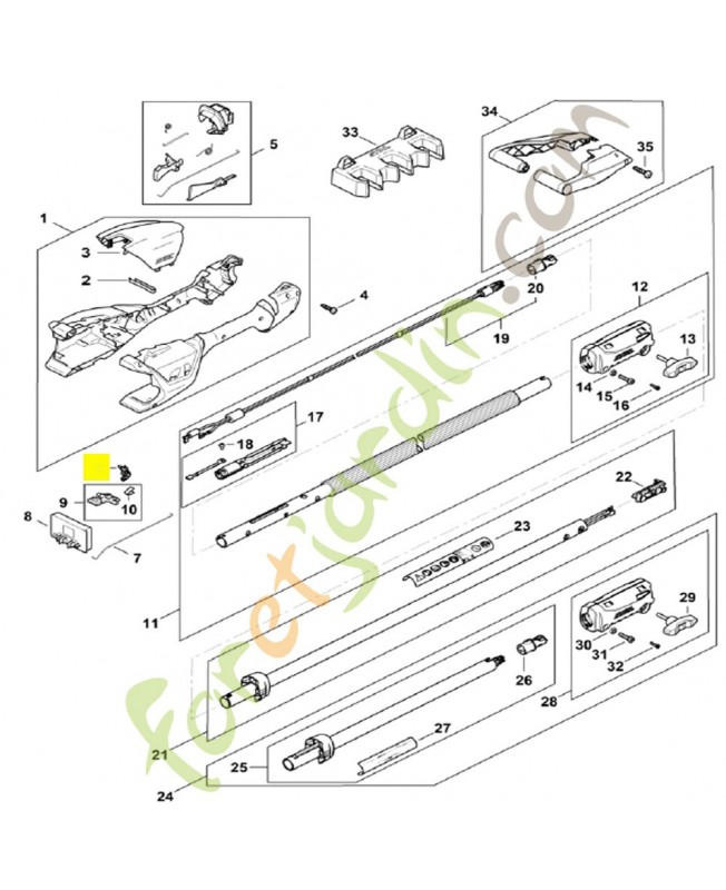 Levier HA01-430-6400. Pièce détachée Stihl / Vicking Levier HA01-430-6400. Pièce détachée Stihl / Vicking